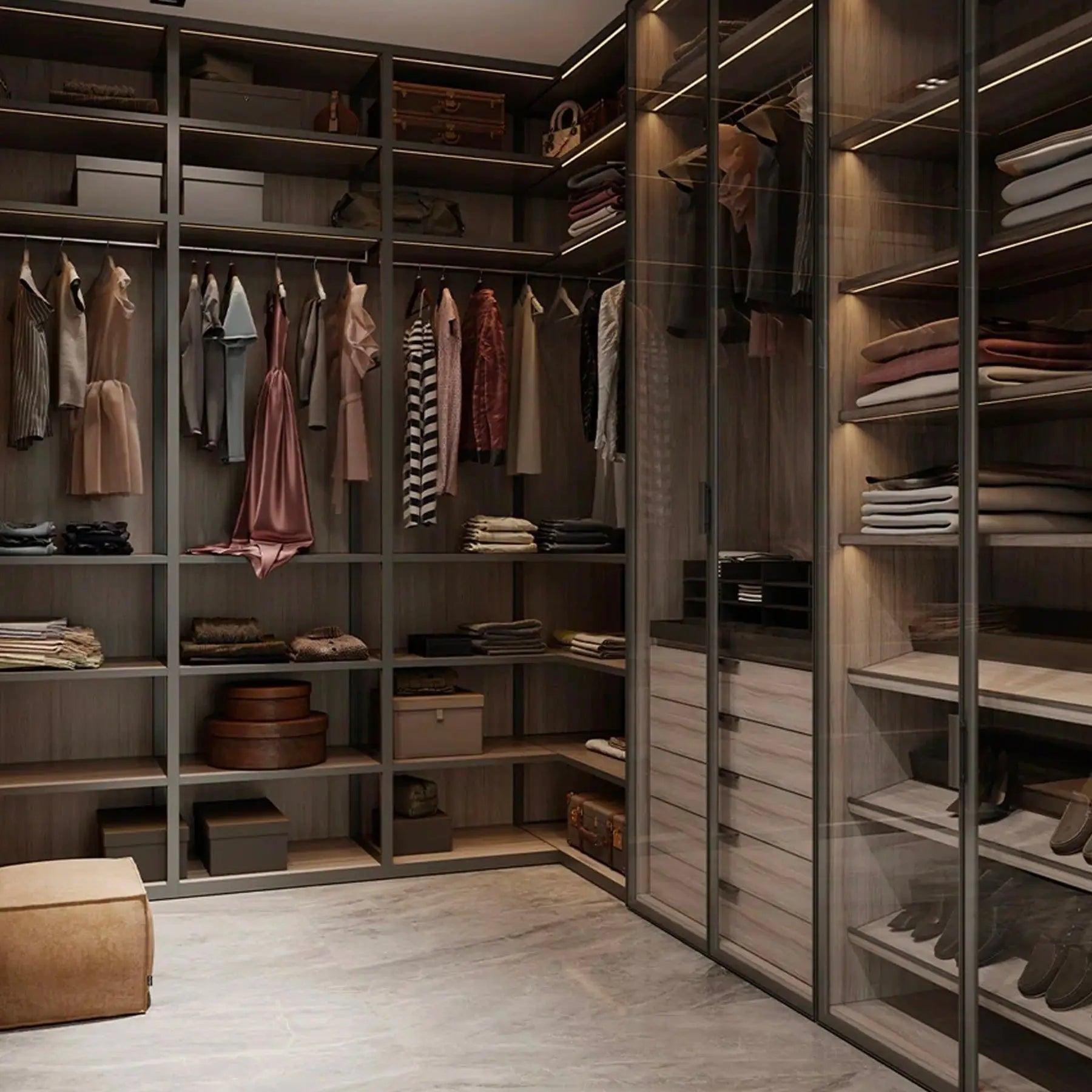 Wardrobe Design Walk-in Closet Wardrobe Cabinet Clothes Organizer Bedroom Furniture Closets Para Habitacion Modern Italy - Kimlud
