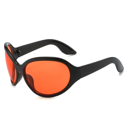 Oversized Punk Oval Sunglasses Y2K Unique Women Men Trend Goggle Sports Sun Glasses Lady Luxury Brand Designer New...