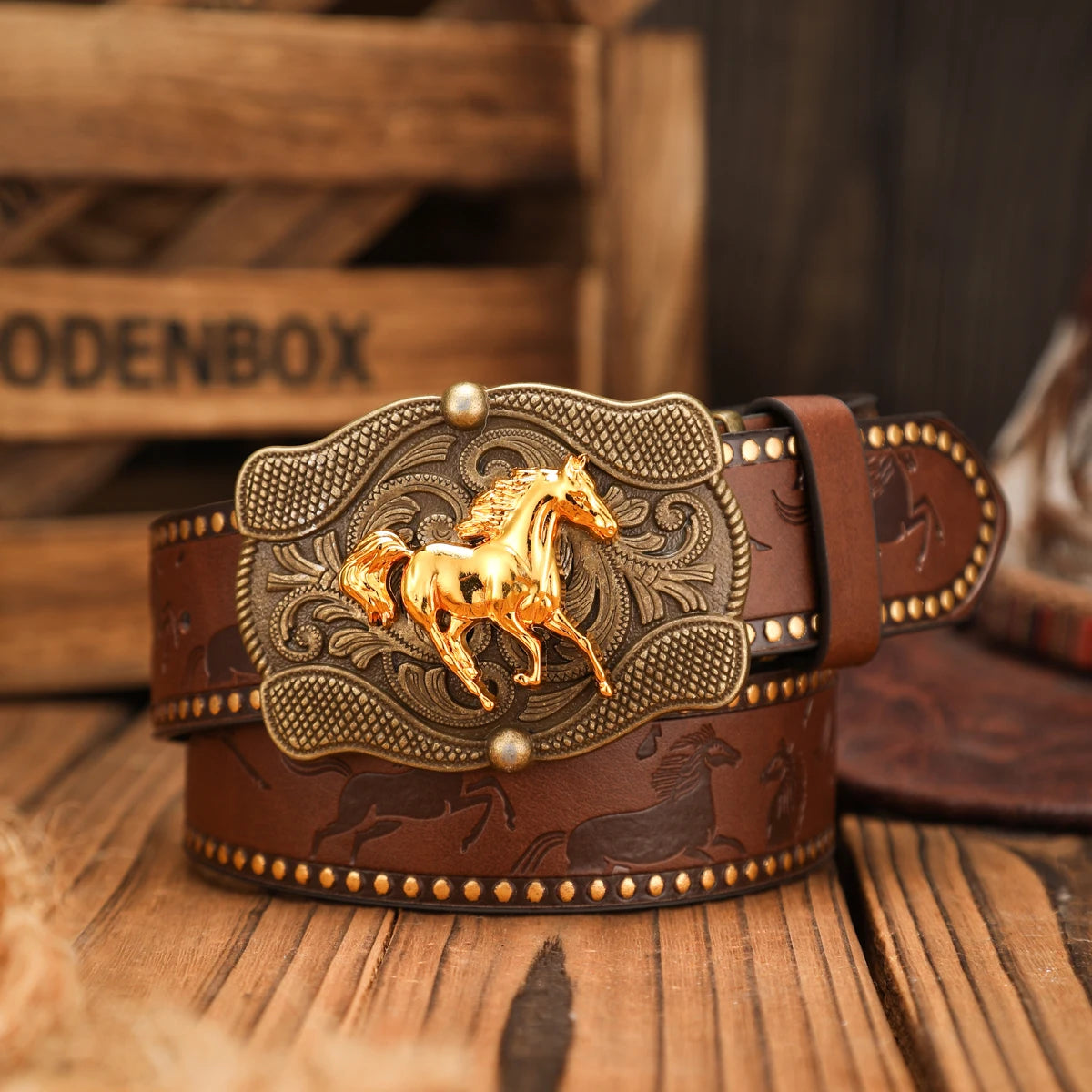 A casual, individual and retro belt, a clothing accessory PU brown belt, metal buckle, suitable for both men and women |...
