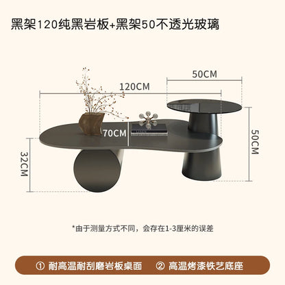 Creative Aesthetic Side Table Luxury Space Saving Coffee Tables Minimalist Modern Mesa De Centro De Sala Living Room Furniture - Kimlud