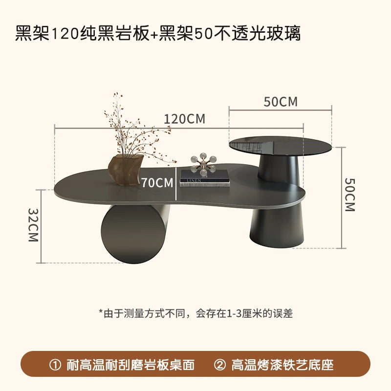 Creative Aesthetic Side Table Luxury Space Saving Coffee Tables Minimalist Modern Mesa De Centro De Sala Living Room Furniture - Kimlud