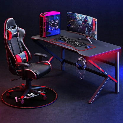 Modern Manmade Board Computer Desk Office Furniture Gaming Tables Household Upscale Luxury Multifonction Esports Table h