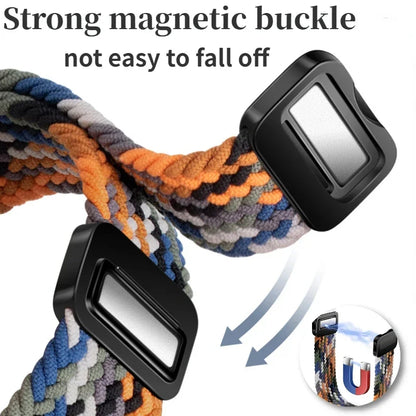 Magnetic Braided Nylon Loop Band for Xiaomi Redmi Watch 6 5 4 Strap Adjustable Sport Replacement Correa Bracelet Mi Band...