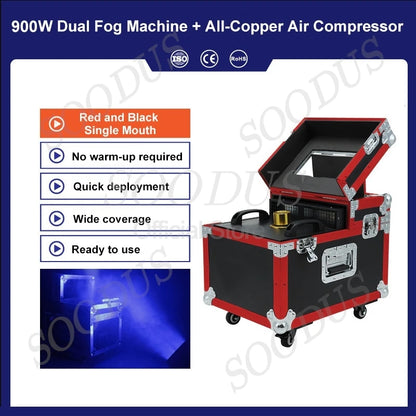 600W/900W Stage Single Double Fog Machine DMX512 Control Fog Hazer Mist Spraying Machine for DJ Disco Wedding Night Bar...