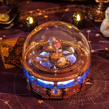 DIY 3D Wooden Metal Puzzle Miniature Model Building Kits Constellation Universe Assembly Jigsaw Puzzles for Girls Birthday Gifts