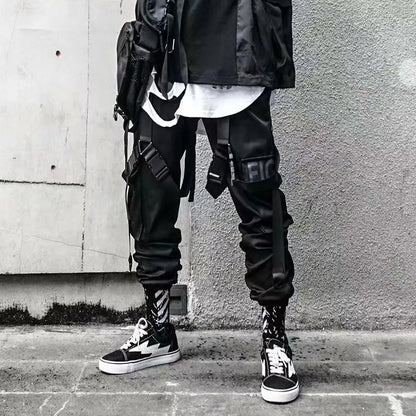 China-Chic functional style overalls for men in autumn and winter loose hip-hop fashion brand ins leggings halon pants cargo pan