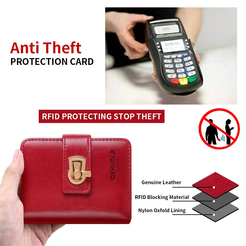 A Wallet with Multiple Card Slots And Large Capacity, Suitable for Holding Car Keys Or Coins. Perfect for Birthday Gifts, Valent