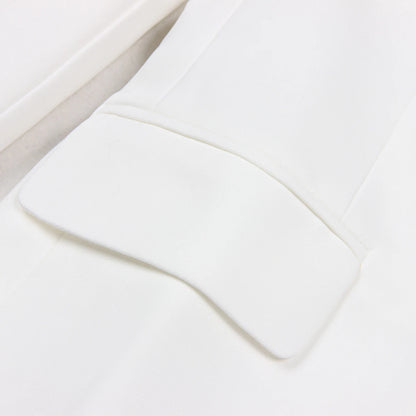 High-Quality Classic Fashion Temperament Suit Coat - Spring Autumn New Women's Commuter Green Fruit Collar Long Sleeve Coat