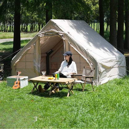 Camping Tents Inflatable Camping Tent Air Cabin Large Family Waterproof Oxford Fabric Winter Heavy Duty Portable Multi...