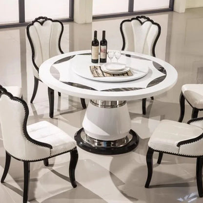 Side Round Dining Table Console Center Luxury Lounge Portable Dining Table Service Bistro Mesas De Jantar Living Room Furniture