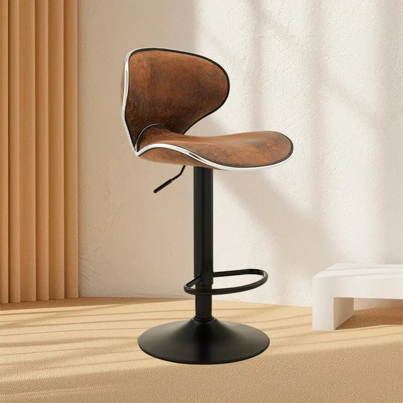 Aesthetic White Bar Stools Nordic Comfortable Bedroom Minimalist Bar Chairs Design Swivel Luxury Banqueta Lounge Suite Furniture