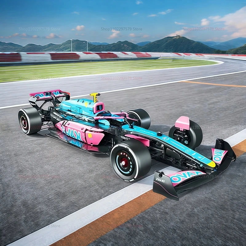 2312PCS NEW F1 Racing Car Building Blocks Kit Display Model Cool Car Collection Kids Toy Gift for Boys and Kids Birthday Present