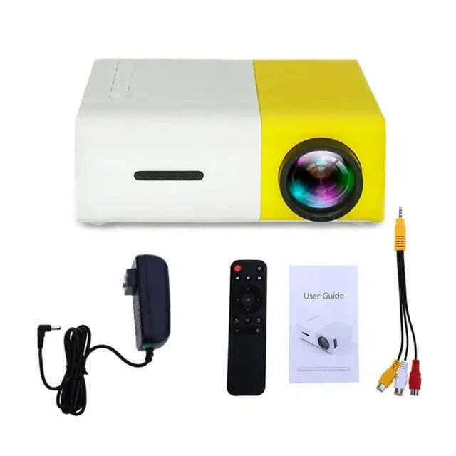 YG300 Home HD Mini Projector, suitable for outdoor camping movies, cinemas, and gaming experiences