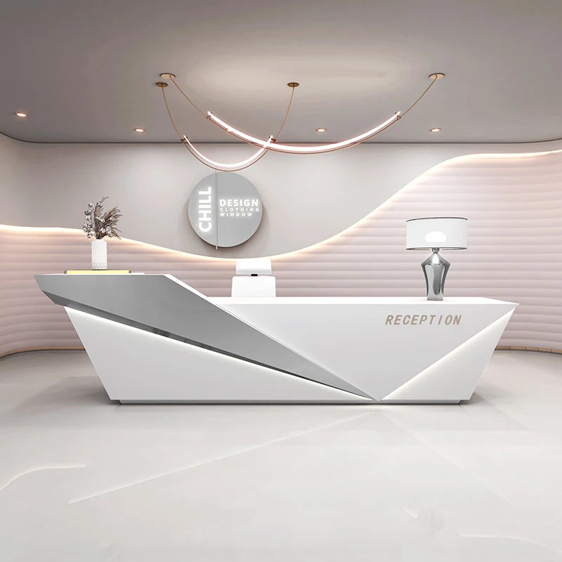 Unique Beauty Reception Desks Company Organizers Best Welcome Reception Desks Design Led Lights Mostrador Commercial Furniture