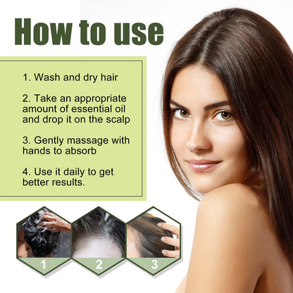 Hair Growth Oil Africa Crazy Traction Alopecia Serum Anti Hair Break Thicken Hair Loss Treatment Spray for Man Women 60ML