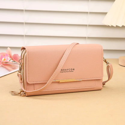 2024 New Women's Wallet Korean Multifunctional Shoulder Bag Mid-length Clutch Coin Purse