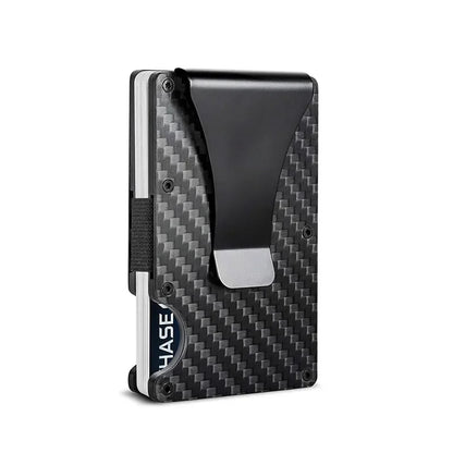 Rfid Carbon Fiber Credit Card Holders Wallets Luxury Men Mini Slim Metal Cardholder Case Magic Thin Male Money Bag Smart Walet