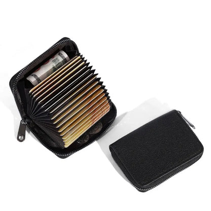 20 Detents Cards Holders PU Business Bank Credit Bus ID Card Holder Cover Coin Pouch Anti Demagnetization Wallets Bag...