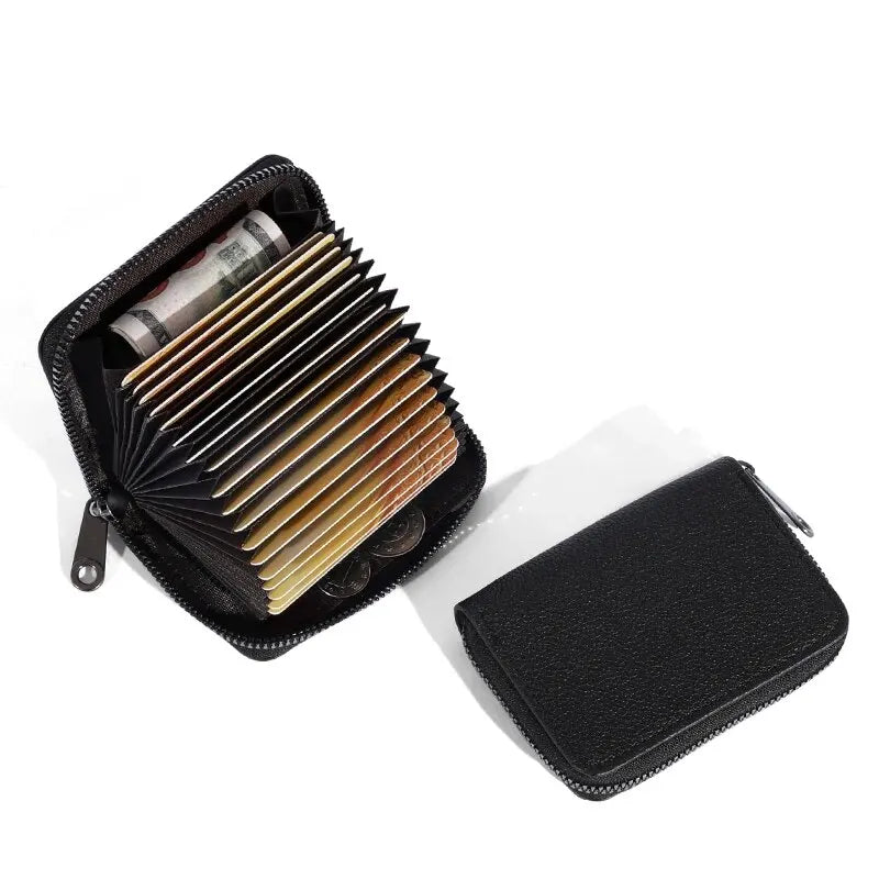 20 Detents Cards Holders PU Business Bank Credit Bus ID Card Holder Cover Coin Pouch Anti Demagnetization Wallets Bag...