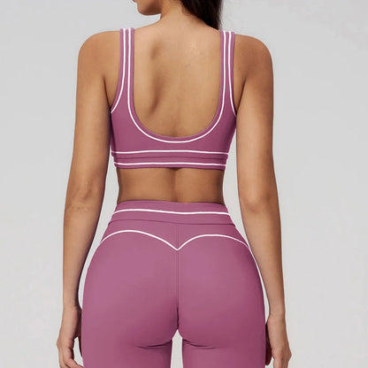 Sexy Sports Bra Women Yoga Bra Elastic Shockproof Running Top Gym Workout Push Up Sports Underwear Backless Breathable...