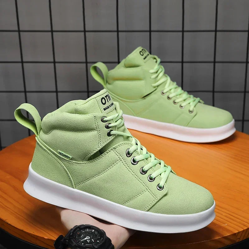 Sneakers men Flat Platform Shoes  Fashion Breathable Thick bottom Running Casual High Top Shoes Ladies