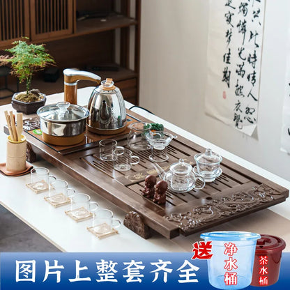 Kung Fu Ceremony Tea Tray Rectangle Drainage Pot Drip Accessories Luxury Tea Tray Hospitality Valet Bandejas Home Decorationgs - Kimlud