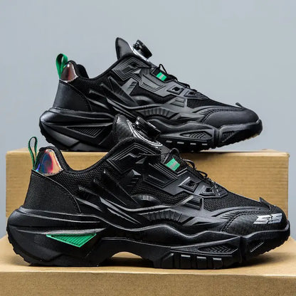 Men's Sport Shoes Thick Bottom Casual Style Fall Fashion Trendy Brand Hong Kong Style Old Dad Shoes Breathable Mesh Upper - Kimlud