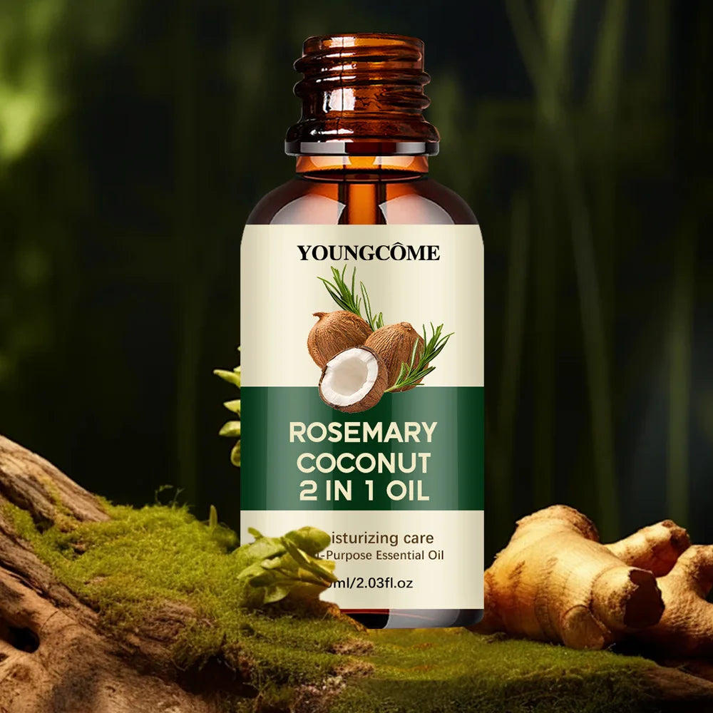 Rosemary Oil Hair Essential Coconut Oil Improve Hair Loss And Nourishes Strengthen Hair Roots Scalp Treatment Hair Care...