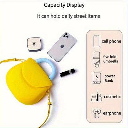 The new, cute, portable phone handbag with shoulder strap is stain-resistant and features a gourd design for cross-body carrying