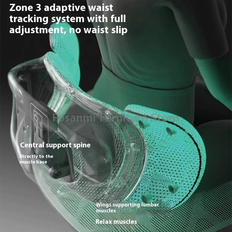 Multifunctional Ergonomic Mesh Office Desk Chair Adjustable Gaming Computer Chairs with Footrest Premium Home PC Swivel Recliner