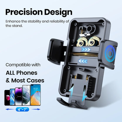 TOPK Car Phone Holder for Car Air Vent Telephone Holder for Car, 360° Adjustable Car mobile support for iPhones & Androids (4"-7 - Kimlud