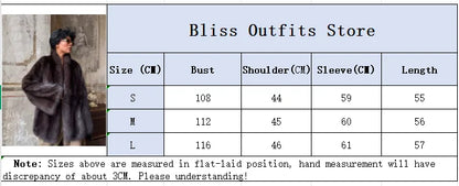 Women Patchwork Faux Fur Coat Elegant Contrast Full Sleeve Lapel Loose Long Staple Plush Jacket Winter High Street Outerwears