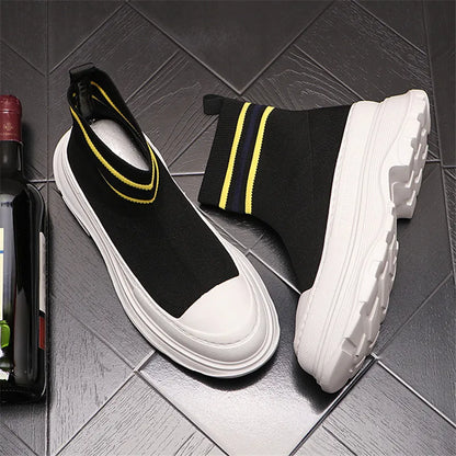 Luxury Design Wedding Dress Business Boots Fashion Men Mesh Casual Shoes Lightweight Vulcanize Round Toe Driving Walking Loafers