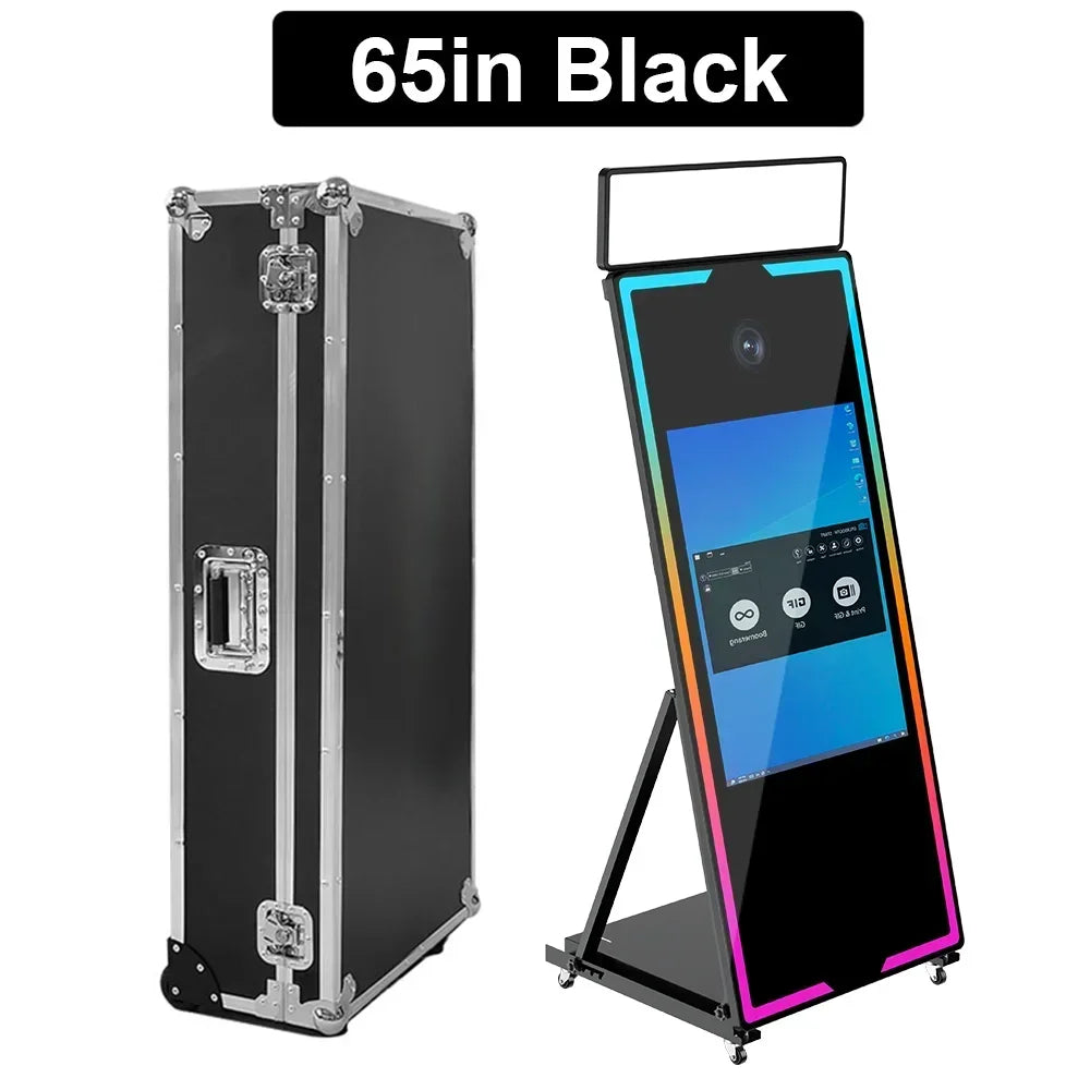A Camcorder with Touch Screen, Camera Machine for Wedding Reservations, Party Events, Mirror, 40", 65", 2025Magic Mirror - Kimlud