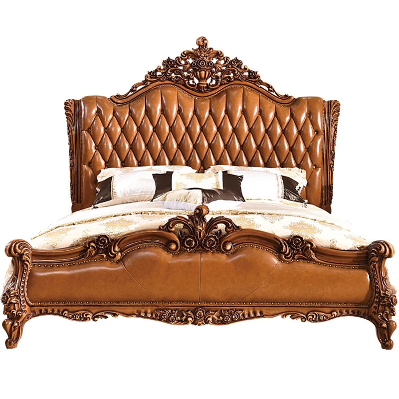 American Comfortable Bed Romantic Design Aesthetics Fashion Bed Bedroom Romantic High Quality Letto Matrimoniale Home...