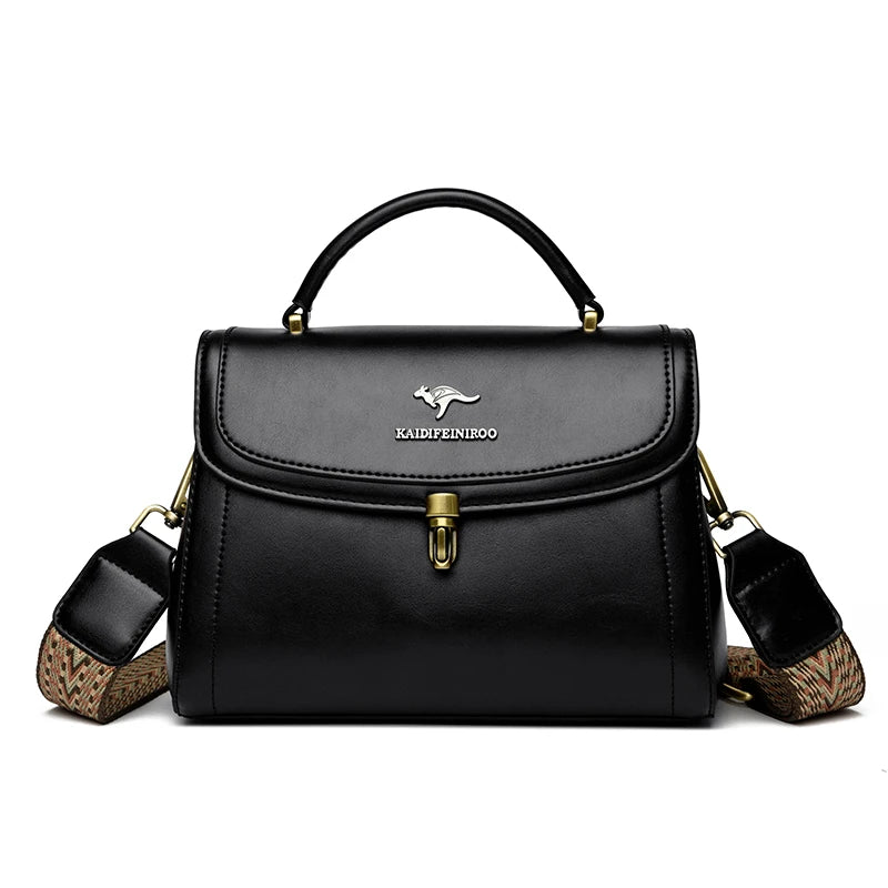 High Quality Leather Shoulder Crossbody Bags for Women 2024 Ladies Luxury Designer Fashion Handbags Female Messenger Sac...