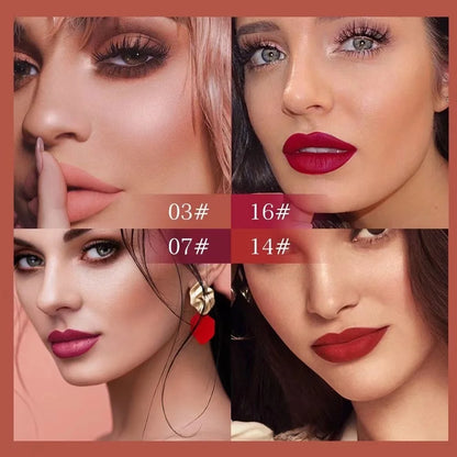 3 Pcs Matte Lipstick Lip Gloss Sets Long-Lasting Non-Fading Waterproof Non-stick Cup Exquisite Gift Everyday Holiday Universal