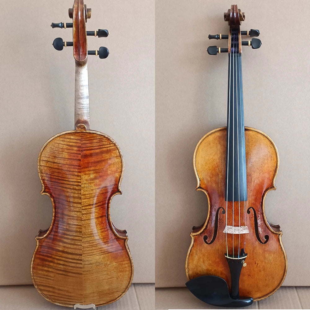 Strong tone Guarneri model Handmade Violin 4/4 szie Italian Antique varnish Maple Violin professional Musical Instruments - Kimlud