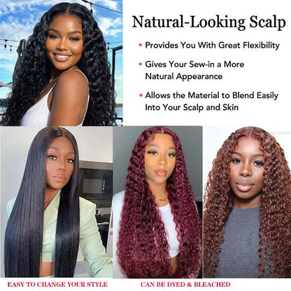 250 Density Deep Wave 13x4 Lace Front Human Hair Wigs Virgin Hair Wig Transparent Glueless Lace Frontal Wig Human Hair Lace Wigs