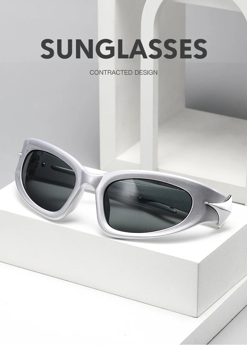 Hiking Camping Y2k Fashion Punk Sports Anti Light Glasses for Men Women Luxury Brand Designer Eyewear Men Vintage Shades...