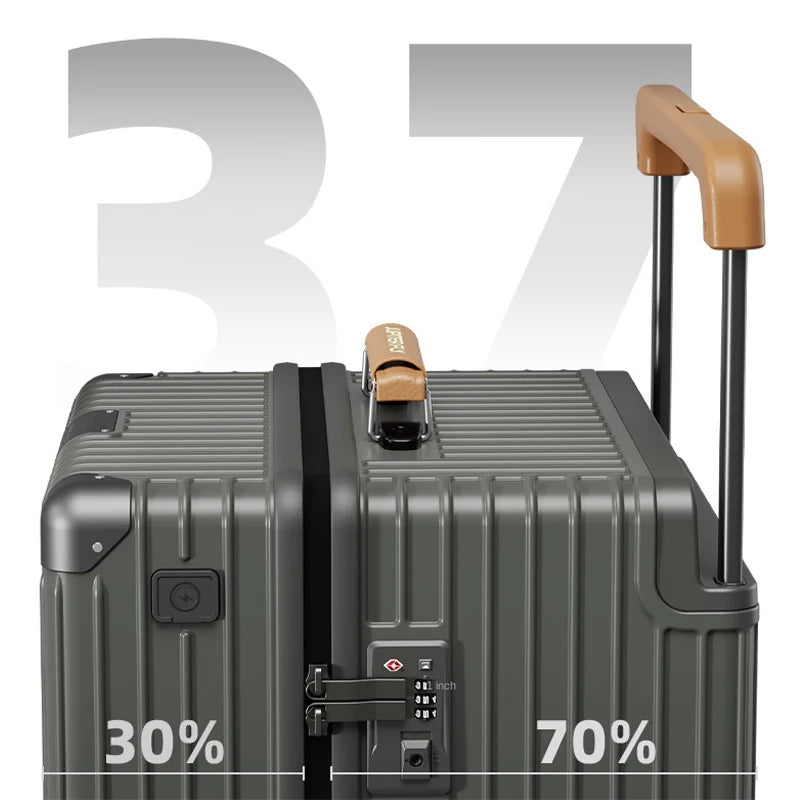20"24"30 Inch Wide Handle Travel Suitcase PC Zipper Carry-on Luggage Trolley Case with Wheels Boarding Box Rolling Luggage Bag