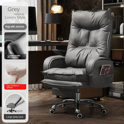 Modern Designer Armchairs Home Lazy Rolling Leather Office Chair Computer Swivel Gaming Accent Chairs Office Furniture k...