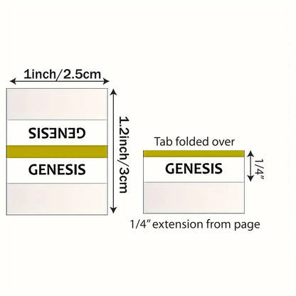 Bible Tabs,Bible Sticky Tabs For Old And New Testament,Bible Book Tabs,Bible Labels Tabs,Bible Tabs,Sticky Tabs.(Golden Edged)