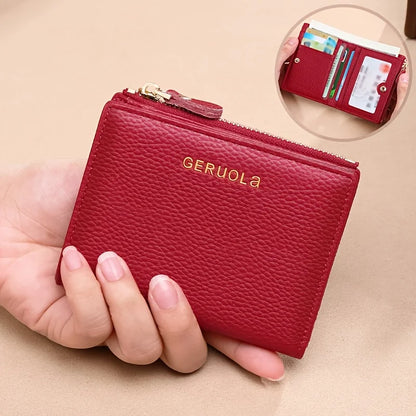 GERUOLA Wo's RFID Blocking Wallet - Slim Lightweight 2-in-1 Zippered Card Holder & Coin Purse, Foldable Compact Design...