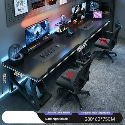 Modern Double Computer Desks Home Desktop E-sports Gaming Table Bedroom Simple Desk Student Study Tables Office Furniture EE Z - Kimlud