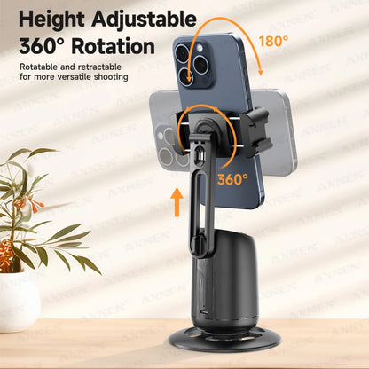 360°Rotating P05 AI Face Tracking Desktop Gimbal Stabilizer Intelligent Follow Shoot Gesture Control Cellphone Holder for iPhone