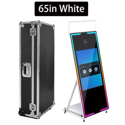 Magic Mirror Photo Booth Portable Touch Screen Mirror Photo Booth Machine with Square Light For Wedding Party Activity - Kimlud