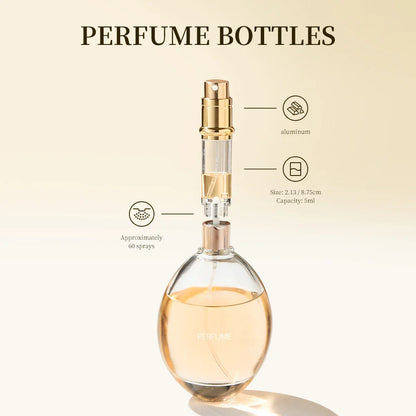 5ml Leather Perfume Atomizer Portable Liquid Cosmetics Containers Traveling Mini Perfume Refillable Bottles Empty Spray