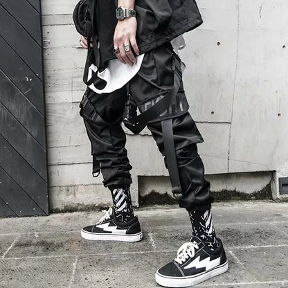 Harajuku Joggers Cargo Pants Men Fashion Casual Multi Pocket Streetwear techwear Men Women Sport Trousers Trending y2k Style - Kimlud