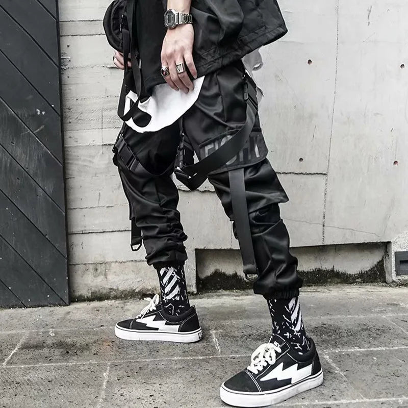Harajuku Joggers Cargo Pants Men Fashion Casual Multi Pocket Streetwear techwear Men Women Sport Trousers Trending y2k Style - Kimlud